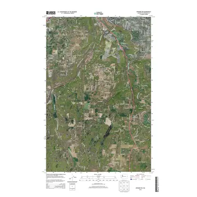 2014 Map of Spokane SW, 2014 Print