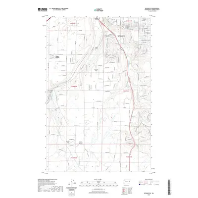 2020 Map of Spokane SW, 2020 Print