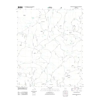 2011 Map of Sponseller Mountain, 2011 Print