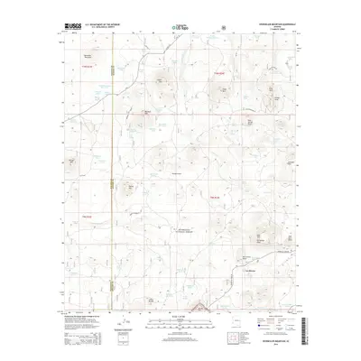 2014 Map of Sponseller Mountain, 2014 Print