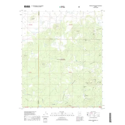2018 Map of Sponseller Mountain, 2018 Print