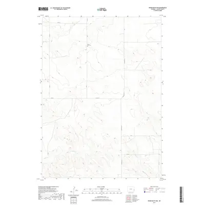 2017 Map of Spoon Butte NW, 2017 Print
