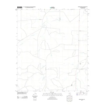 2012 Map of Spoon Draw, 2012 Print