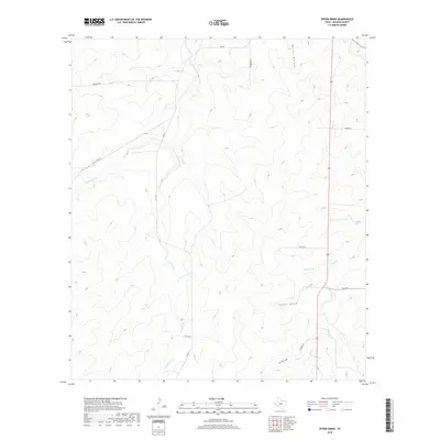 2019 Map of Spoon Draw, 2019 Print