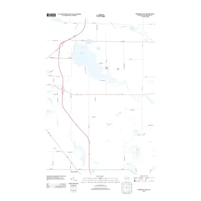 2013 Map of Spooner Lake, 2013 Print