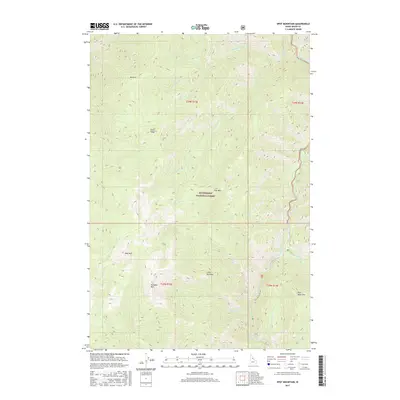 2017 Map of Spot Mountain, 2017 Print