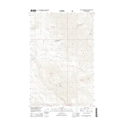 2014 Map of Spotted Bear Mountain, 2014 Print