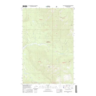 2017 Map of Spotted Bear Mountain, 2017 Print