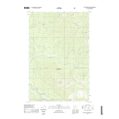 2020 Map of Spotted Bear Mountain, 2020 Print