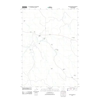 2012 Map of Spotted Horse, 2012 Print
