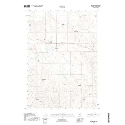 2017 Map of Spotted Horse, 2017 Print