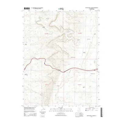 2014 Map of Spotted Wolf Canyon, 2014 Print