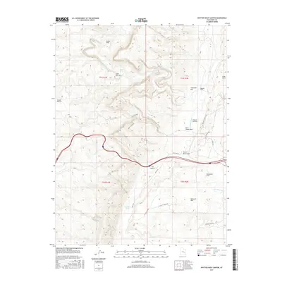 2017 Map of Spotted Wolf Canyon, 2017 Print