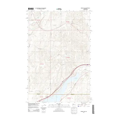 2013 Map of Sprague Lake, 2013 Print