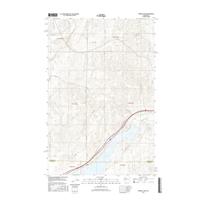 2017 Map of Sprague Lake, 2017 Print