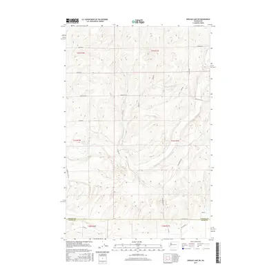 2017 Map of Sprague Lake SW, 2017 Print