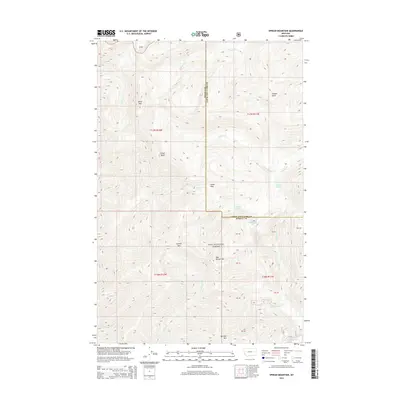 2014 Map of Spread Mountain, 2014 Print