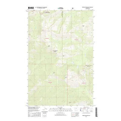 2017 Map of Spread Mountain, 2017 Print