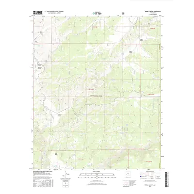 2017 Map of Spring Canyon, 2017 Print