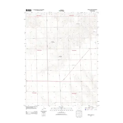 2013 Map of Spring Canyon, 2013 Print