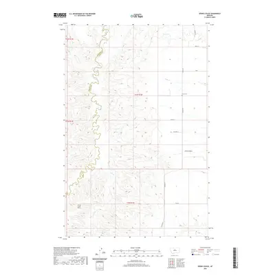 2020 Map of Spring Coulee, 2020 Print