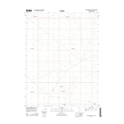2014 Map of Spring Creek Flat NW, 2014 Print