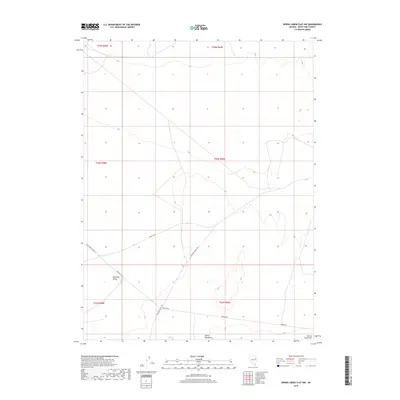 2018 Map of Spring Creek Flat NW, 2018 Print