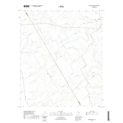 2019 Map of Spring Creek Gap, 2019 Print