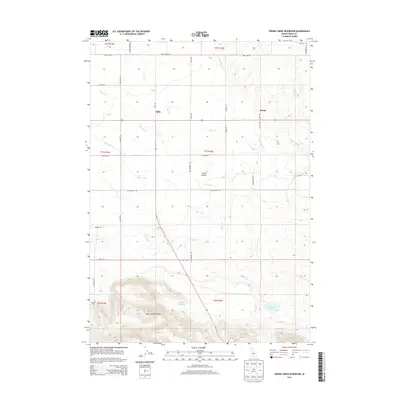 2013 Map of Spring Creek Reservoir, 2013 Print