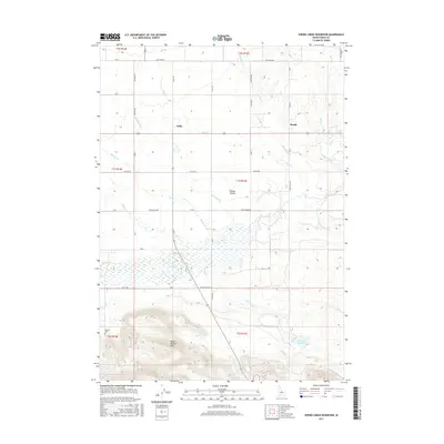 2017 Map of Spring Creek Reservoir, 2017 Print