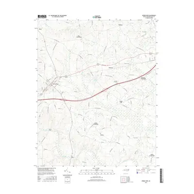 2016 Map of Spring Hope, 2016 Print