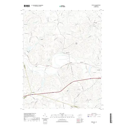2019 Map of Spring Lick, 2019 Print