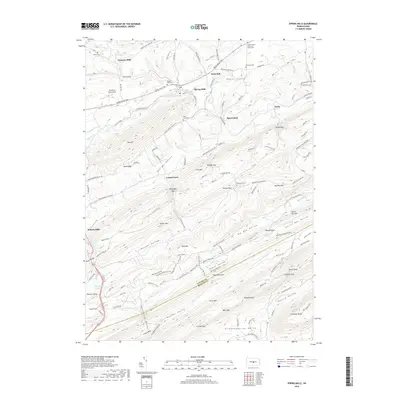 2019 Map of Spring Mills, 2019 Print