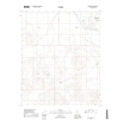 2018 Map of Spring Mountain, 2018 Print