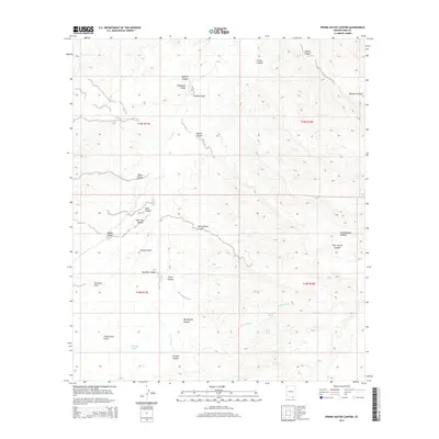 2014 Map of Spring Water Canyon, 2014 Print