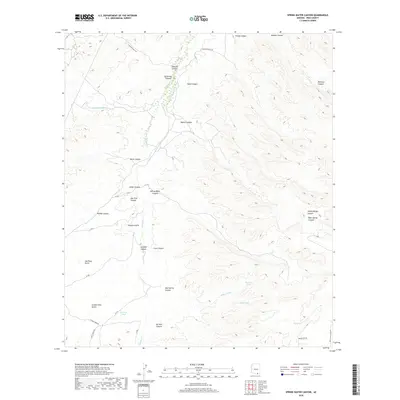 2018 Map of Spring Water Canyon, 2018 Print