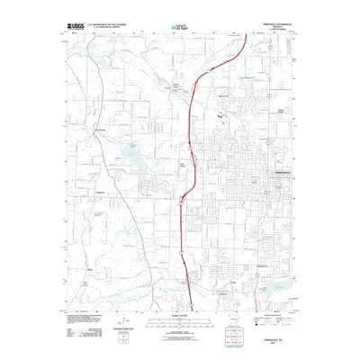 2011 Map of Springdale, 2011 Print