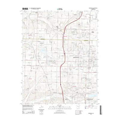 2014 Map of Springdale, 2014 Print