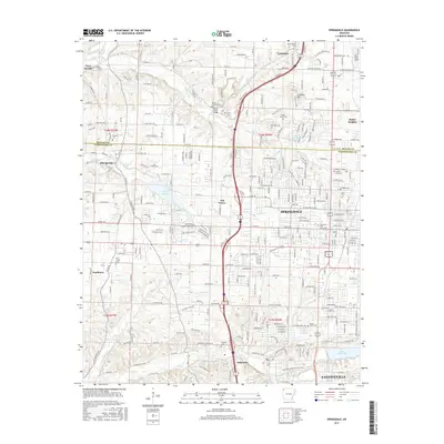 2017 Map of Springdale, 2017 Print