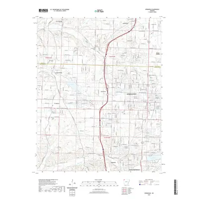 2020 Map of Springdale, 2020 Print