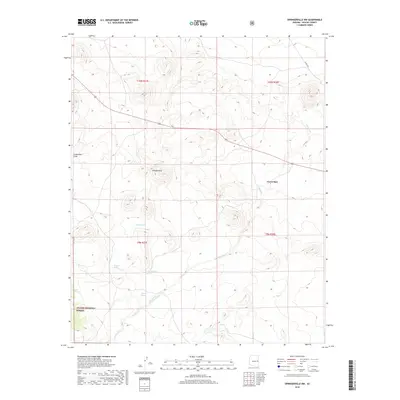 2018 Map of Springerville NW, 2018 Print