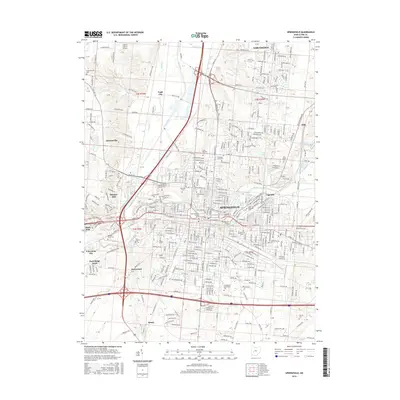 2016 Map of Springfield, 2016 Print