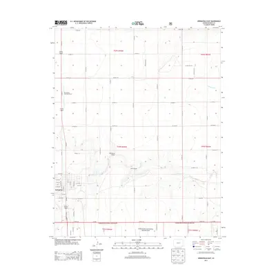 2013 Map of Springfield East, 2013 Print