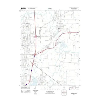 2012 Map of Springfield East, 2012 Print