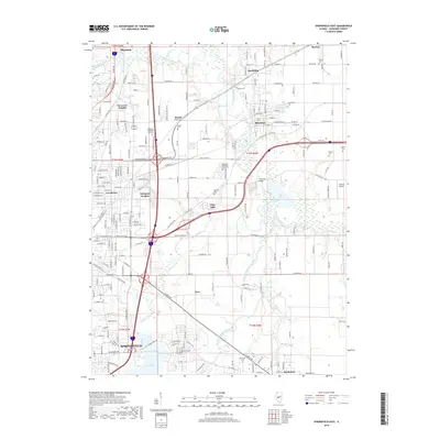 2018 Map of Springfield East, 2018 Print