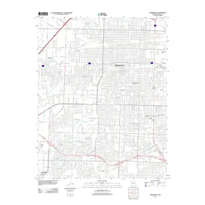 2011 Map of Springfield, 2011 Print