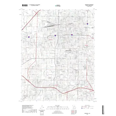 2017 Map of Springfield, 2017 Print