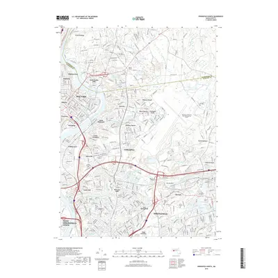 2018 Map of Springfield North, 2018 Print