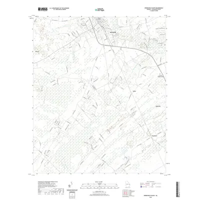 2020 Map of Springfield South, 2020 Print