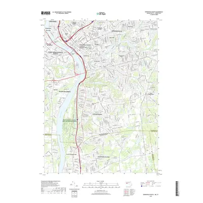 2018 Map of Springfield South, 2018 Print